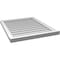 Ekena Millwork Vertical Surface Mount PVC Gable Vent w/ 2"W x 2"H , Brickmould Sill Frame, 26"W x 32"H GVPVE26X3203SN - alternate 3